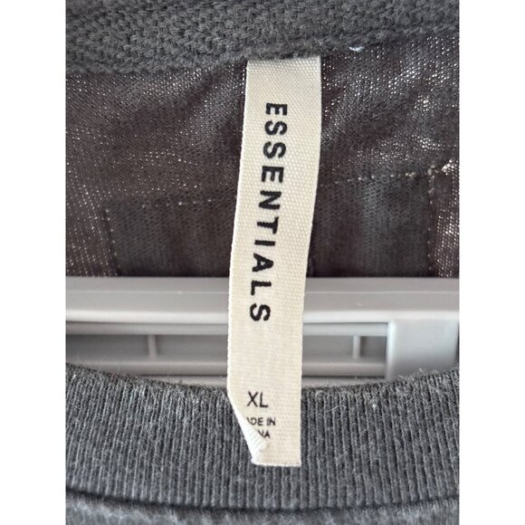Fear of God FOG Essentials Size XL Gray Long T Shirt Top Crewneck Oversized S/S - Picture 8 of 10